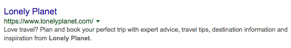meta description lonely planet