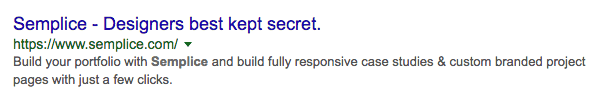 meta description semplice